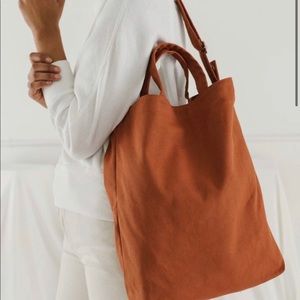 BAGGU Duck Bag Canvas Tote, Rust Orange